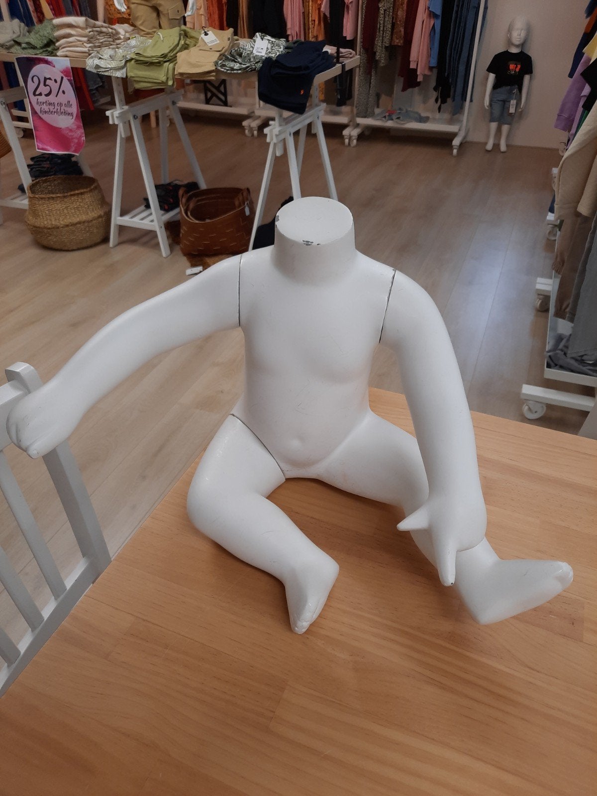 Etalagepoppen en torso's kind en baby, Ophalen, Gebruikt, Pop