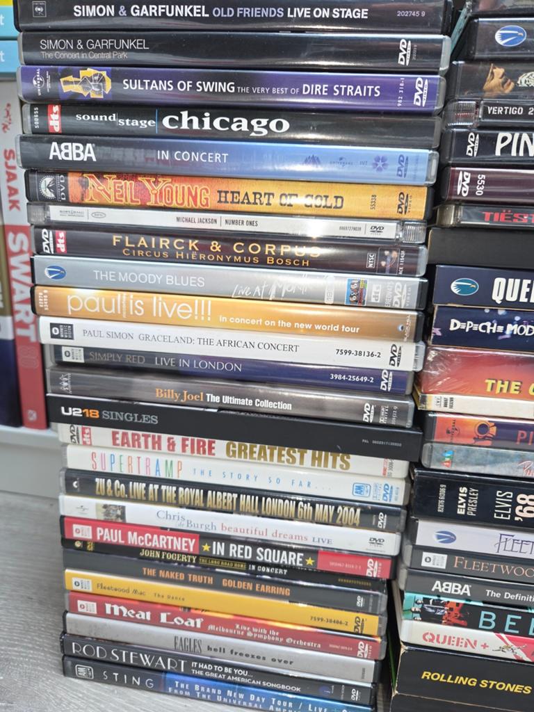 46x muziek dvd's, Alle leeftijden, Ophalen of Verzenden, Zo goed als nieuw