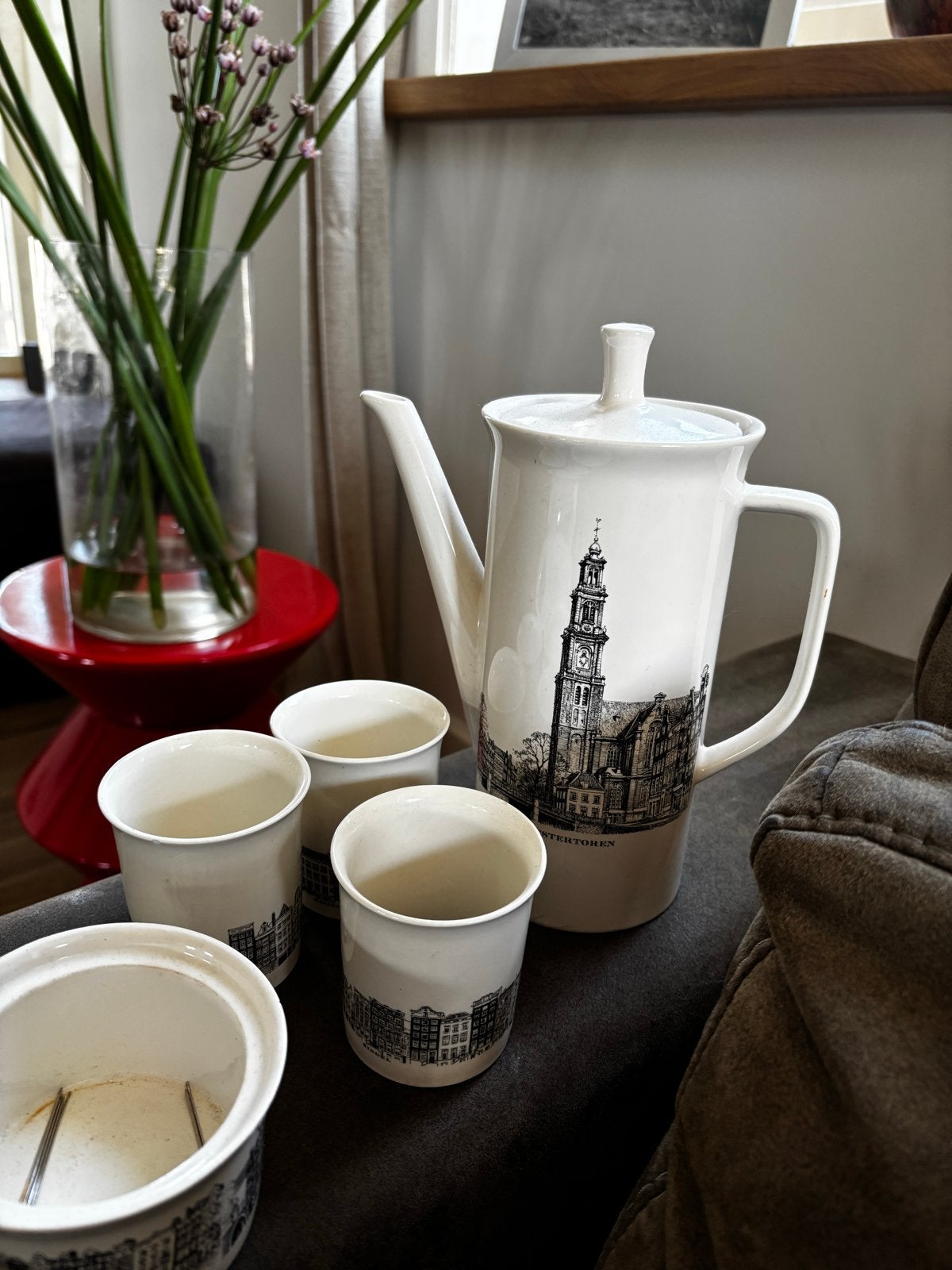 Villeroy & Boch Amsterdam servies - koffiepot, kommen, borde, Huis en Inrichting, Keuken | Servies, Gebruikt, Keramiek, Ophalen of Verzenden