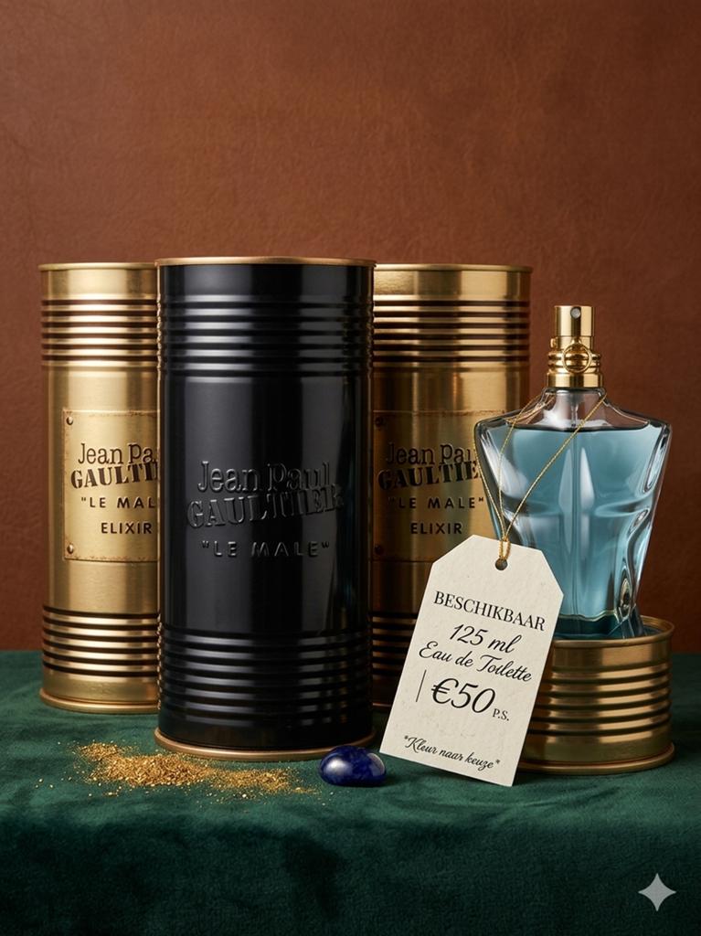Jean Paul Gaultier Le Male & Le Male Elixir 125ml NIEUW, Ophalen of Verzenden, Nieuw