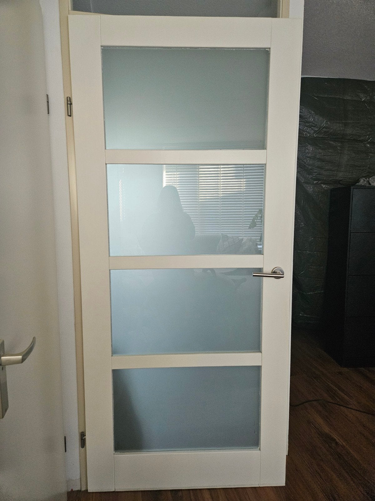 Binnen deur rechts draaiend, Doe-het-zelf en Verbouw, Deuren en Horren, Ophalen of Verzenden, Glas, Binnendeur, 200 tot 215 cm