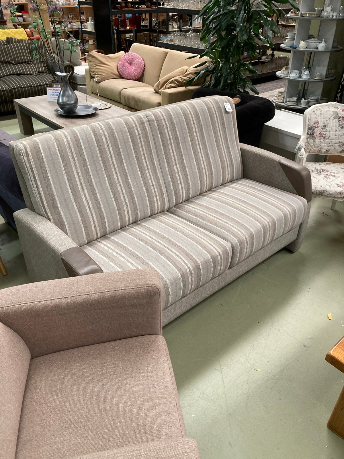 Senioren bank met 2 fauteuils - Comfortabel en stijlvol, W, Ophalen of Verzenden, Zo goed als nieuw, W