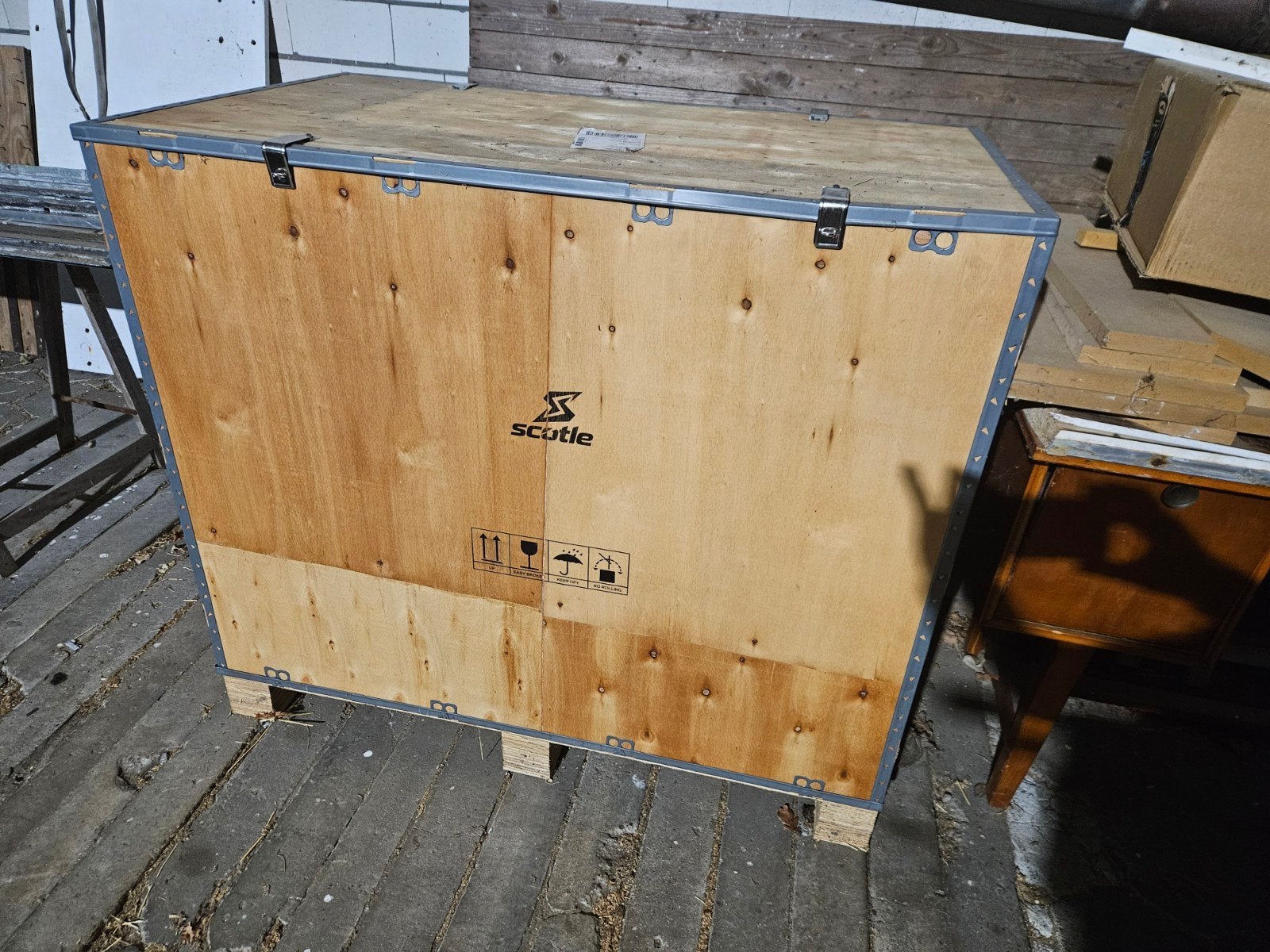 houten kist, Ophalen, Zo goed als nieuw