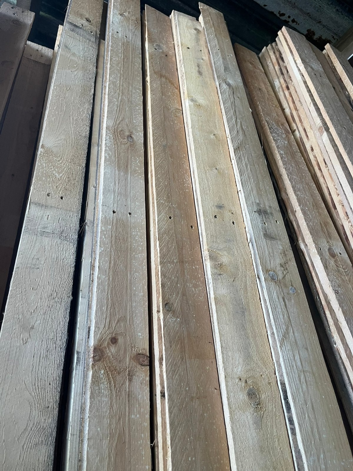 Sloophout, Doe-het-zelf en Verbouw, Hout en Planken, Ophalen, Gebruikt, Minder dan 25 mm, Grenen