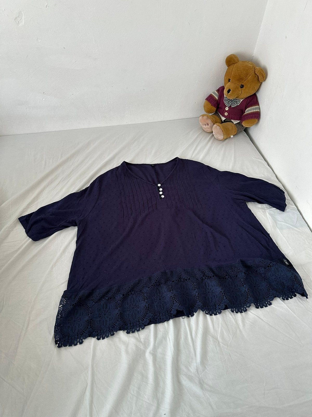 Vintage plussize blouse, Kleding | Dames, Grote Maten, Bonprix, Blauw, Blouse of Tuniek, Ophalen of Verzenden