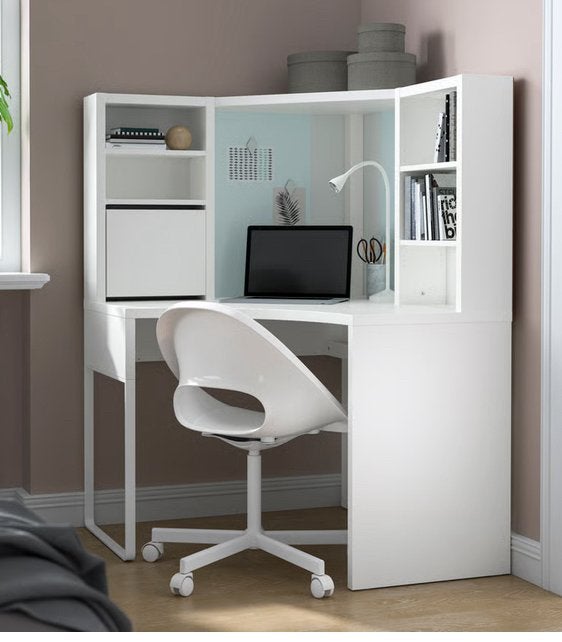 Mooie en praktische Ikea hoekbureau, Ophalen, Zo goed als nieuw