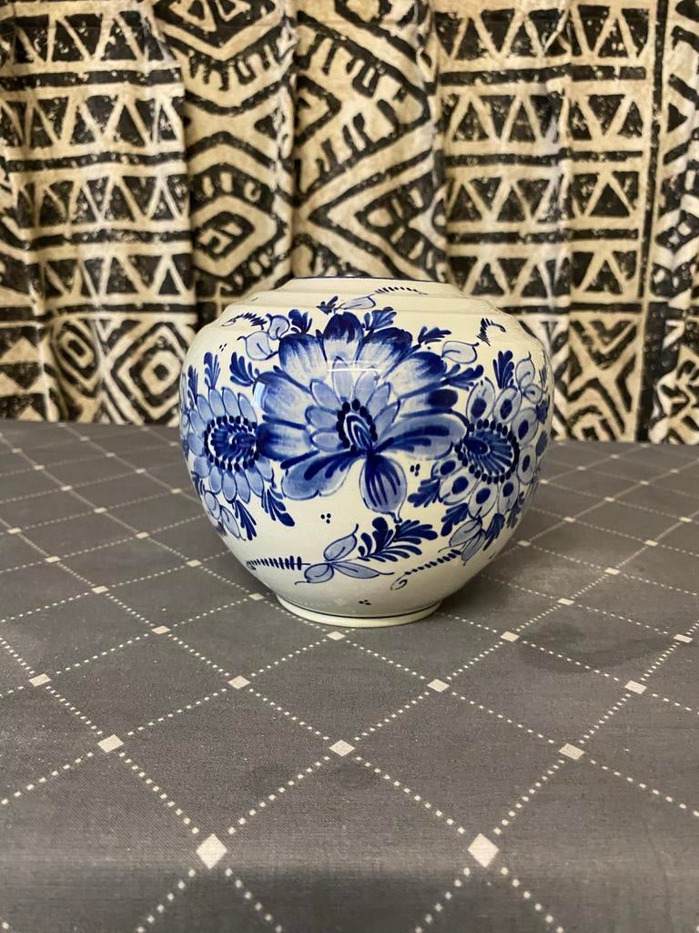 Authentiek Delftsblauw vaasje - Handbeschilderd, Ophalen of Verzenden