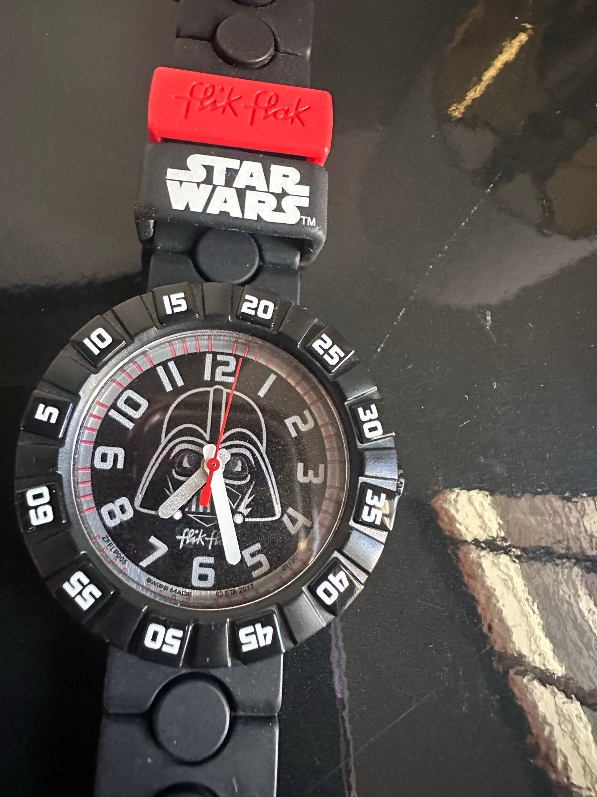 Flik Flak Star Wars Darth Vader Horloge - Zo goed als nieuw, Ophalen of Verzenden, Zo goed als nieuw, Zwart, Jongen of Meisje