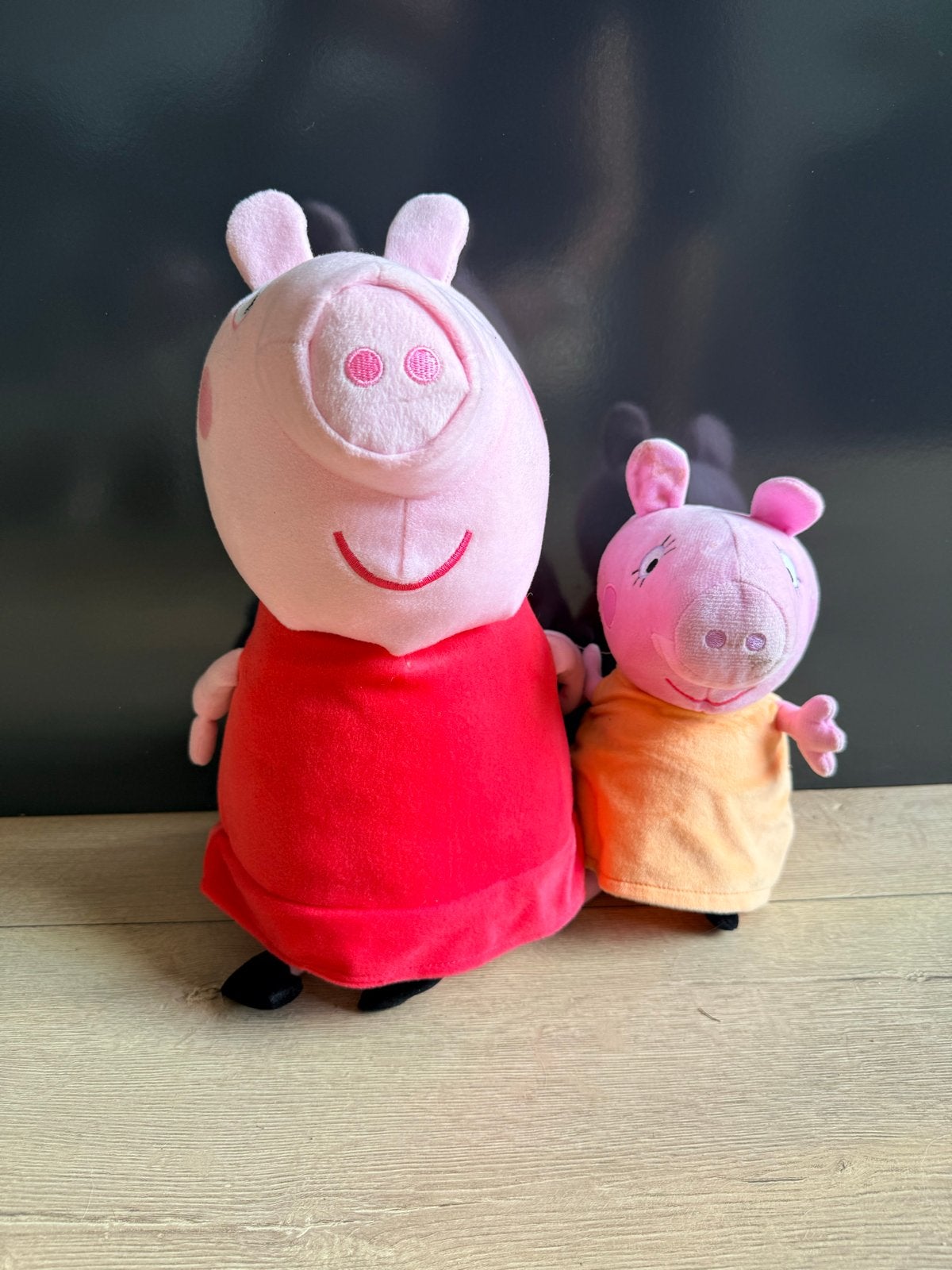 Groot! Peppa Pig en George knuffels - Zo goed als nieuw, Ophalen, Overige merken, Overige typen, Middelgroot (20 tot 80 cm)