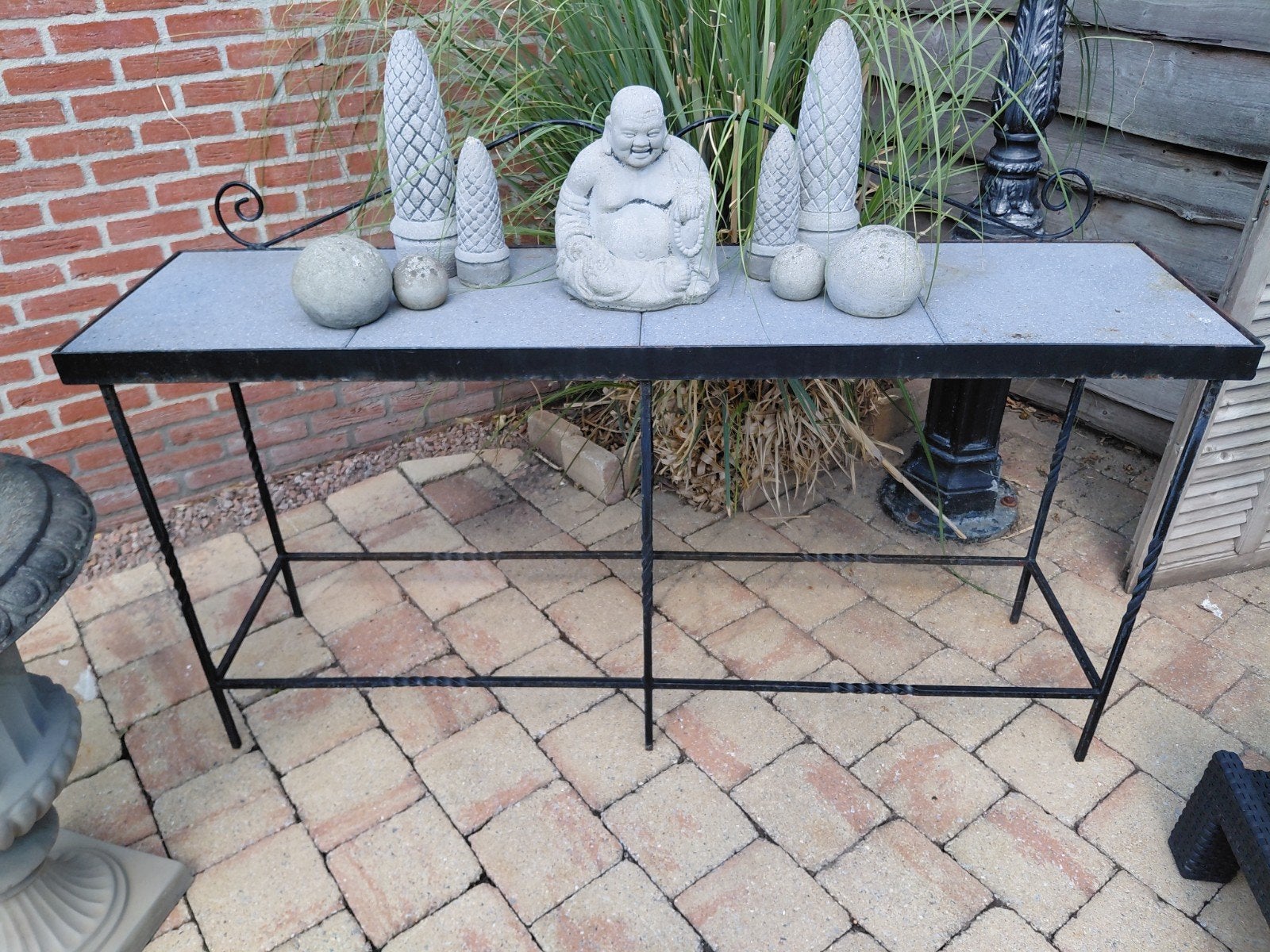 sitetafel voor buiten, Ophalen, Gebruikt, Rechthoekig, Metaal