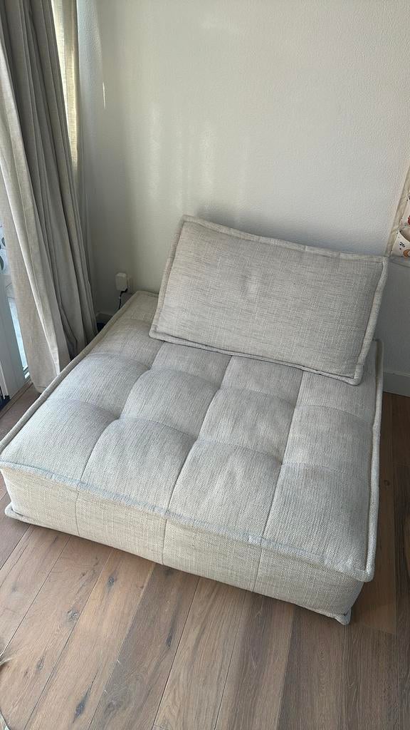 Fauteuil Loods 5 Crème, Ophalen, Gebruikt, Stof, 75 tot 100 cm