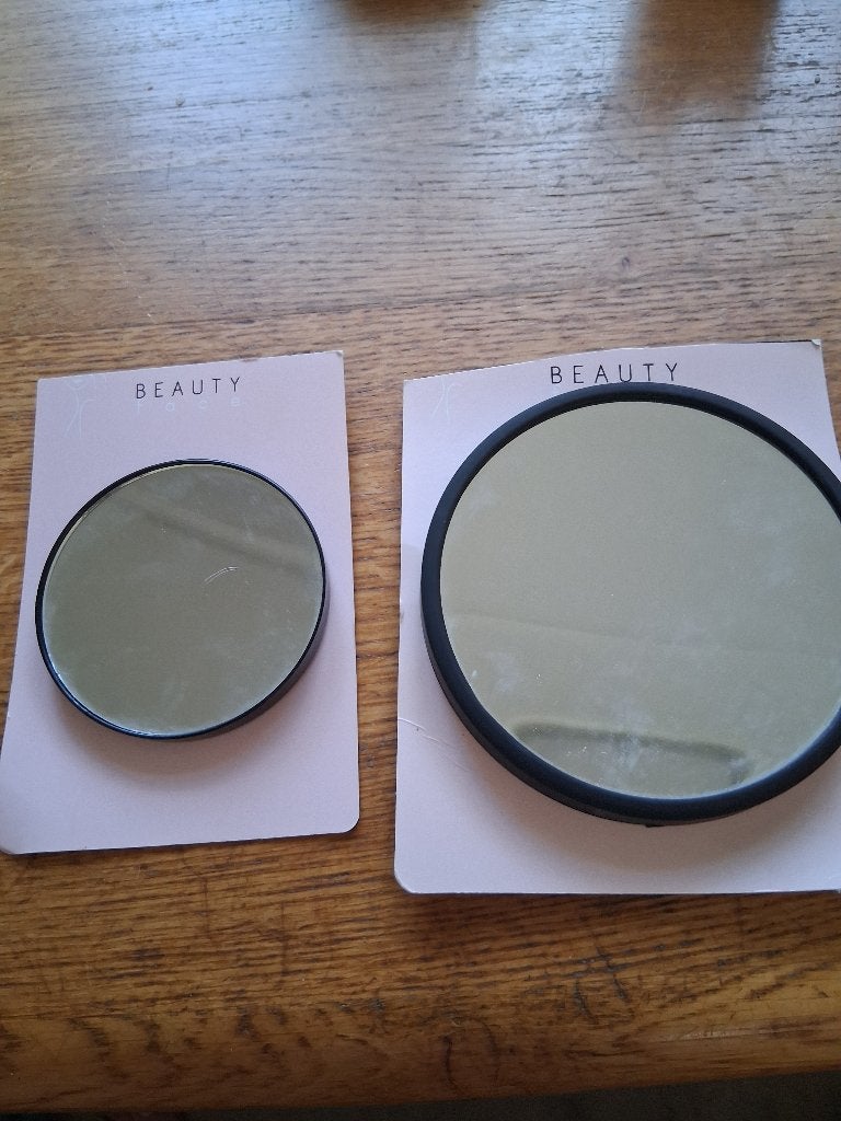 make up spiegeltjes, Ophalen, Gehele gezicht, Zwart, Zo goed als nieuw
