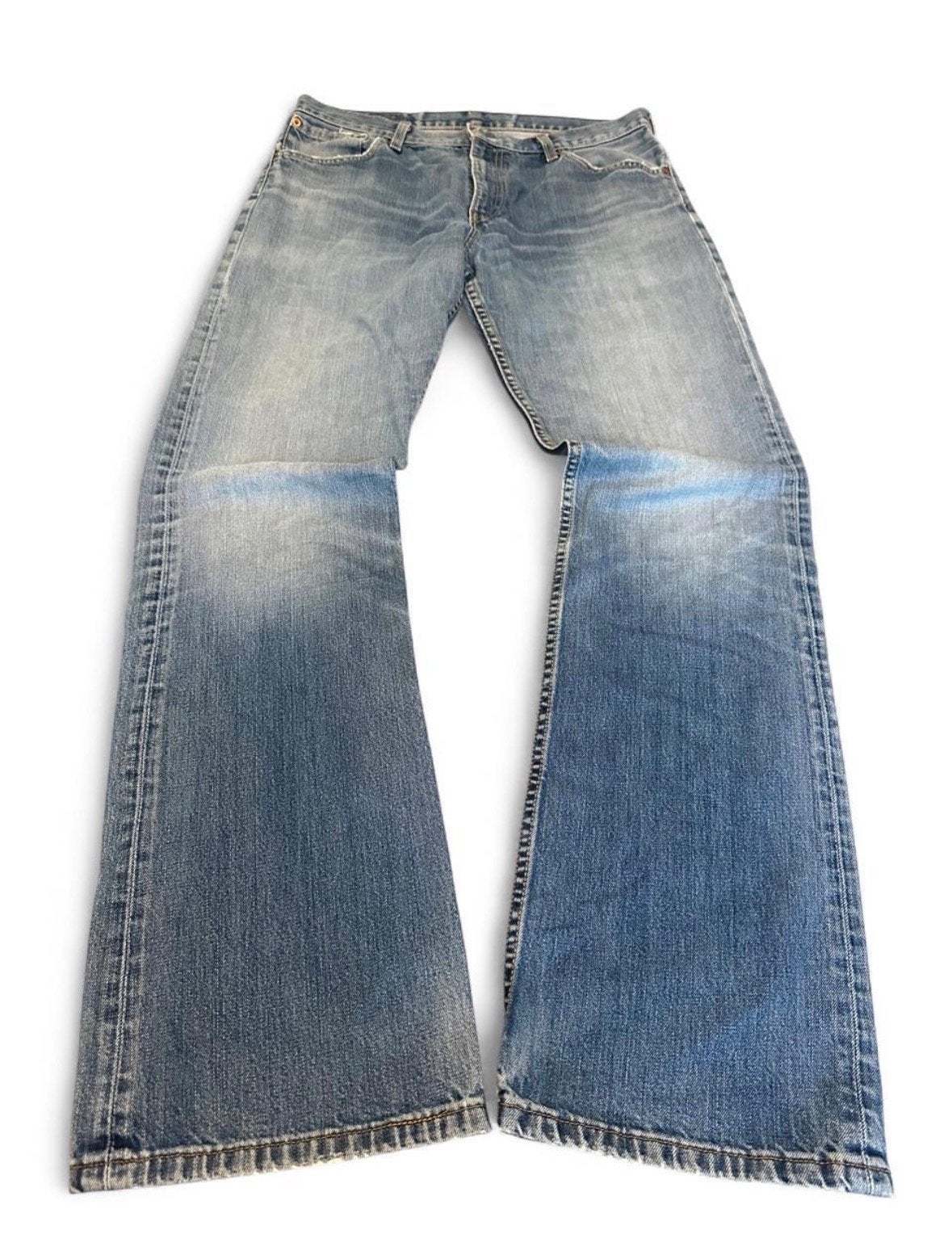 Vintage Levi's 507 Bootcut Jeans W33 L34 Distressed Y2K, Ophalen of Verzenden, Gedragen, Blauw, W33 - W34 (confectie 48/50)