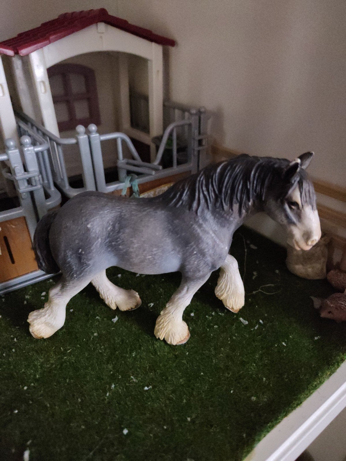 Schleich paard (2004) shire, Ophalen of Verzenden, Gebruikt, Paard, Beeldje of Figuurtje