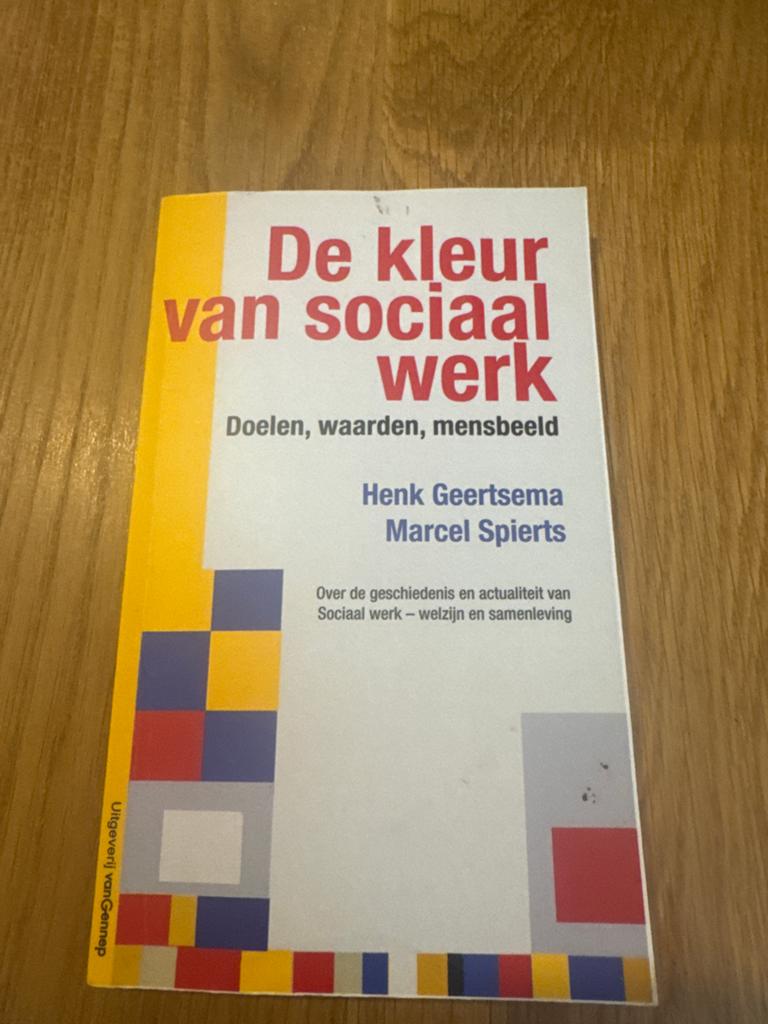 Henk Geertsema - De kleur van Sociaal werk, Henk Geertsema; Marcel Spierts, Ophalen of Verzenden, Zo goed als nieuw, Nederland