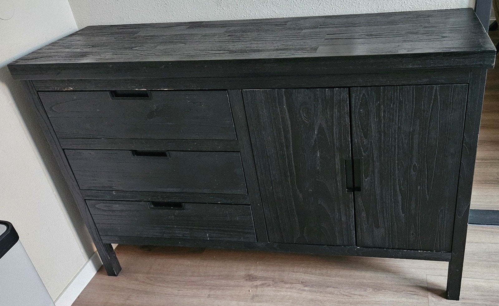 dressoir zwart, Ophalen, Zo goed als nieuw, 25 tot 50 cm, Met lade(s)