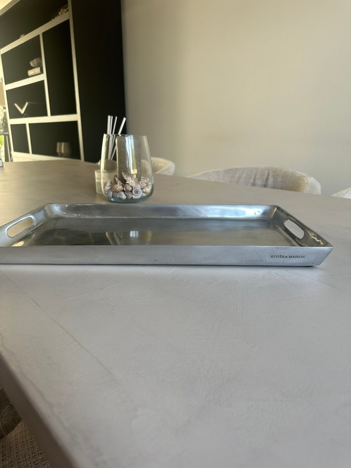 riviera maison dienblad, Ophalen, Zo goed als nieuw, Rond, Metaal