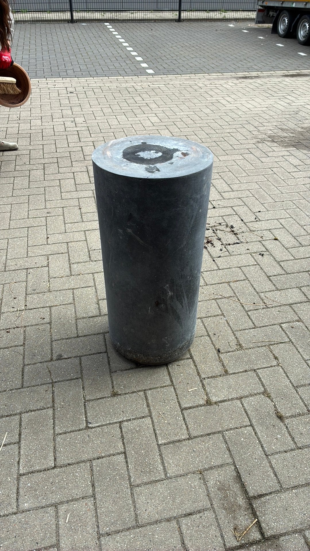 Zuil sokkel antraciet pilaar 76cm, Ophalen, Zo goed als nieuw