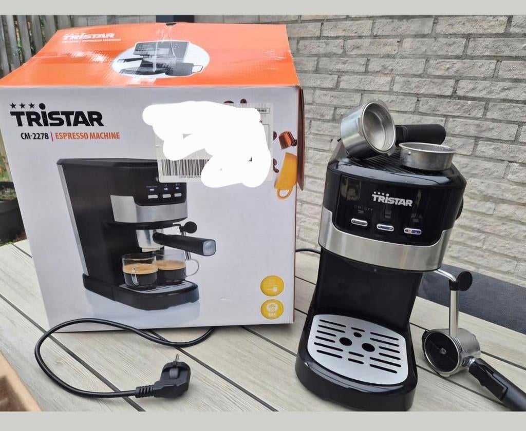 Tristar CM-2278 espressomachine - zo goed als nieuw, Witgoed en Apparatuur, Koffiezetapparaten, Afneembaar waterreservoir, Espresso apparaat