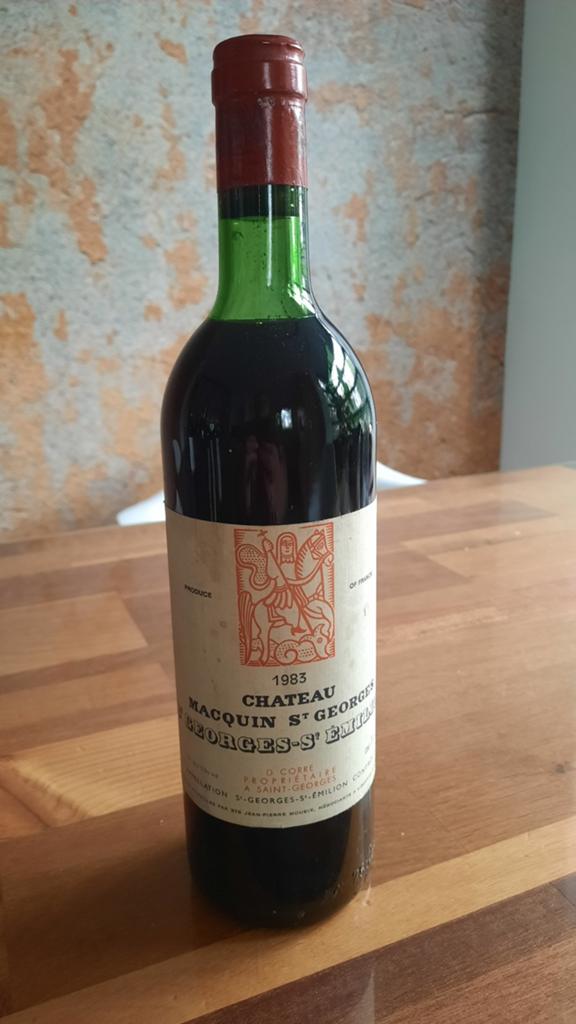 Chateau Macquin St Georges 1983, Ophalen of Verzenden, Nieuw, Frankrijk, Rode wijn
