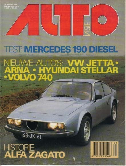 Autovisie 4 1984: Mercedes 190D - Alfa Romeo - Volvo 760 GLE, Ophalen of Verzenden, Gelezen, Algemeen