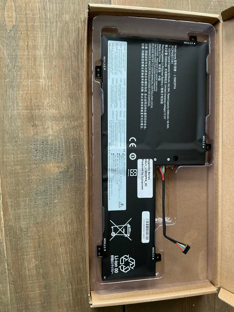 Accu Lenovo laptop L18M3PFA. NIEUW!!!!, Computers en Software, Accu's en Batterijen, Ophalen of Verzenden, Nieuw