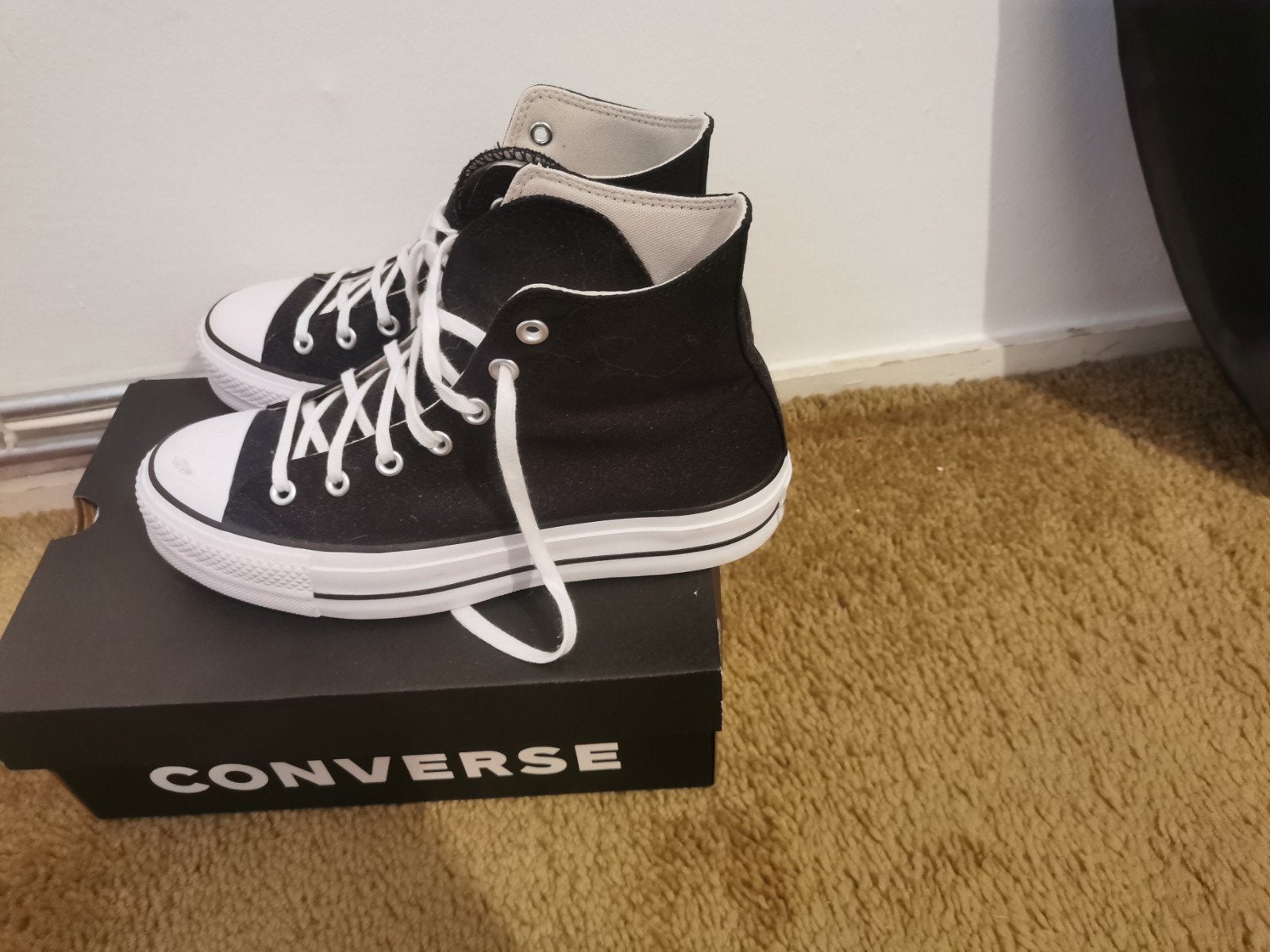 Converse All Star Platform Sneakers Zwart Maat 41, Zwart, Nieuw, Converse, Ophalen of Verzenden