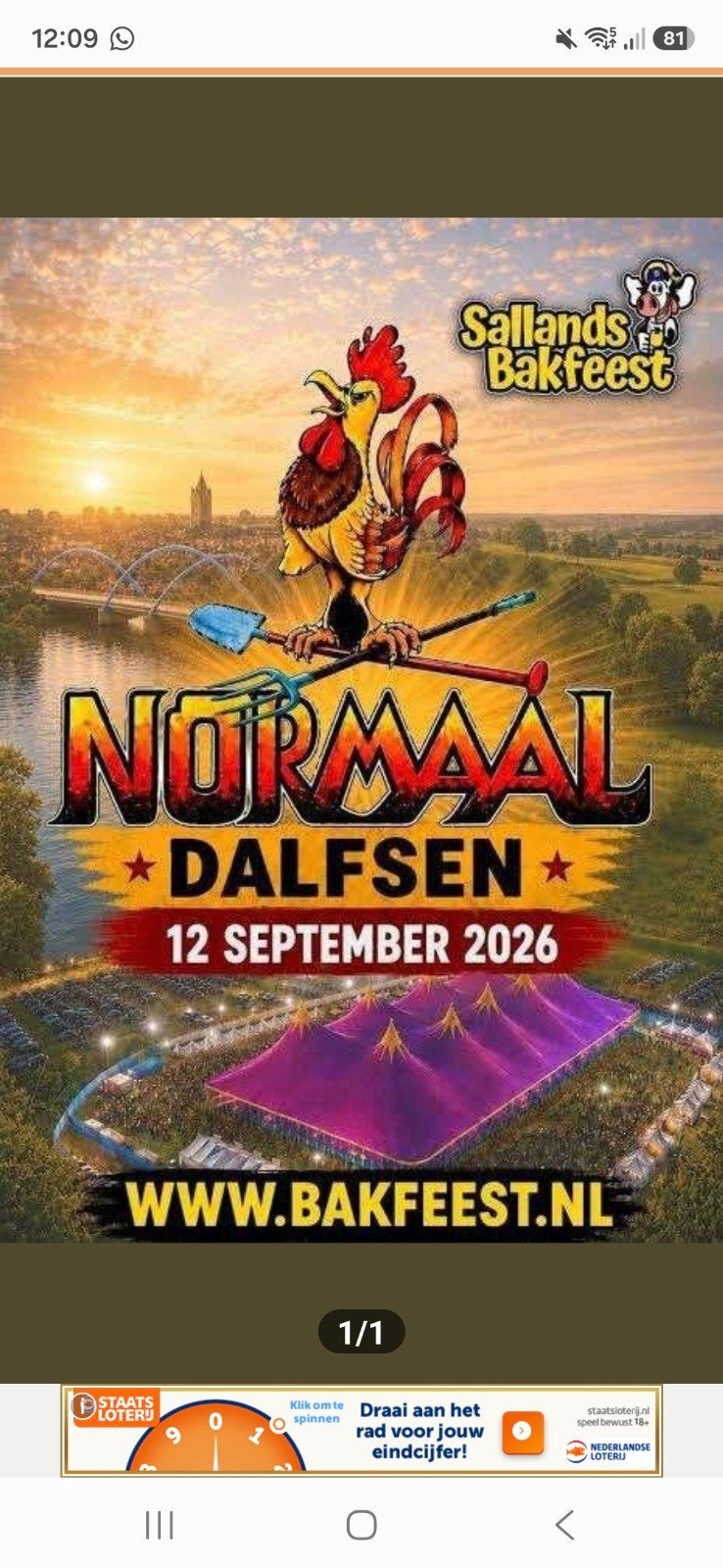 Sallands bakfeest Normaal 12 sept kaarten, Tickets en Kaartjes, Twee personen