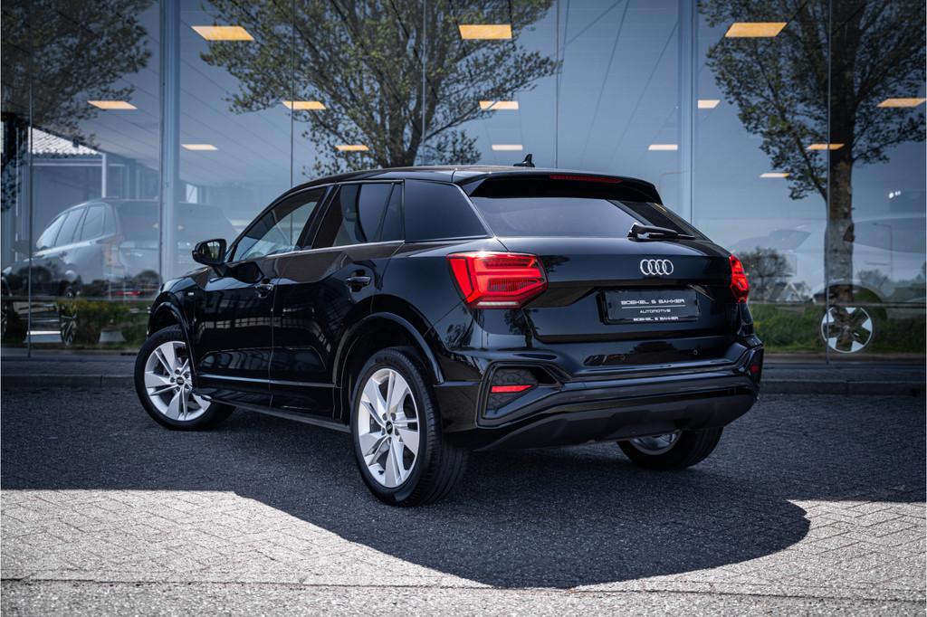 Audi Q2 35 TFSI S-line * Virtual Cockpit * 18" S-Design velg, 12 maanden, 4 cilinders, Leder en Stof, Zwart