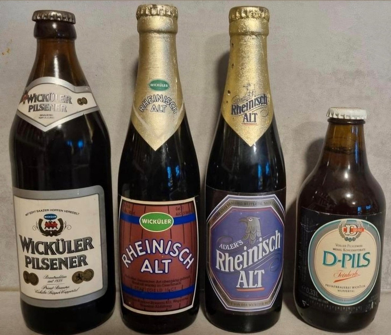 Vintage Wicküler & Adler set | Wuppertal | Alt & Pils, Verzamelen, Biermerken, Ophalen of Verzenden, Zo goed als nieuw, Flesje(s)