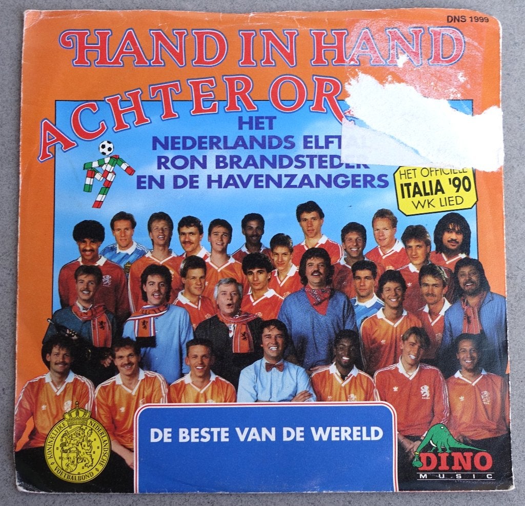 Hand in Hand Achter Oranje - Het Nederlands Elftal WK '90, Gebruikt, 7 inch, Overige typen, Nederlandstalig