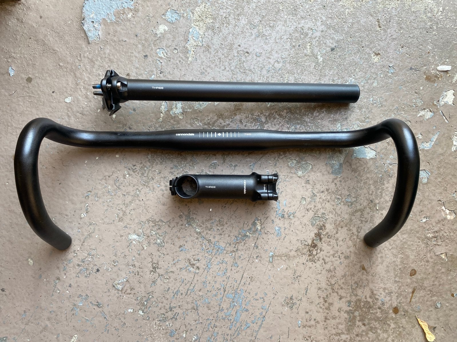 Cannondale set, stuur, stuurpen en zadelpen, Fietsen en Brommers, Fietsonderdelen, Ophalen of Verzenden, Zo goed als nieuw, Gravelbike