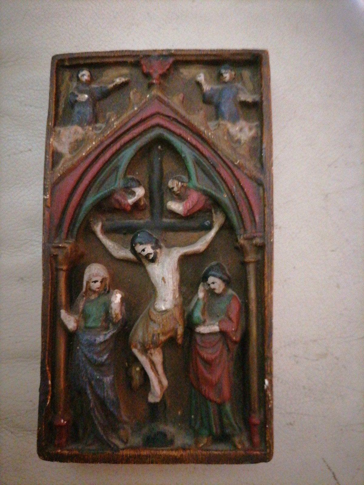oude religieuze tegel, Ophalen of Verzenden