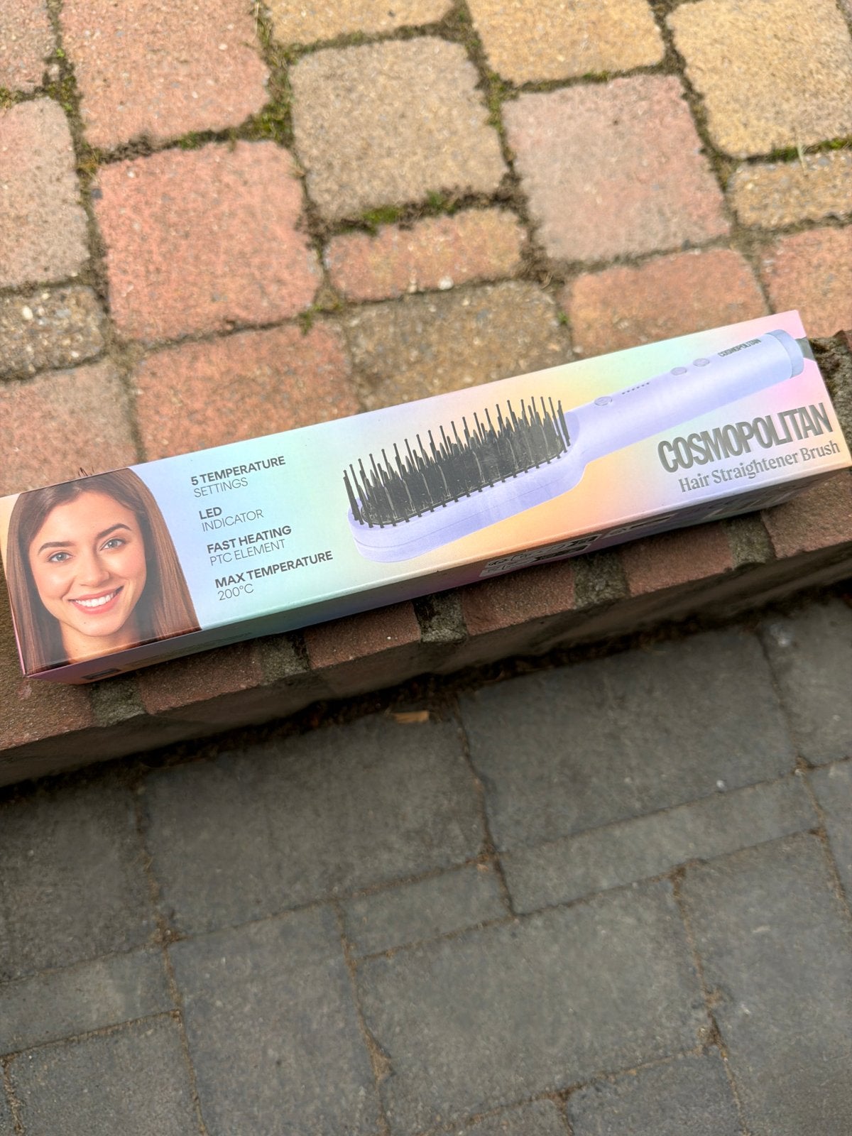 Cosmopolitan Hair Straightener Brush - tiktok Nieuw in doos, Ophalen of Verzenden, Nieuw, Krultang of Stijltang