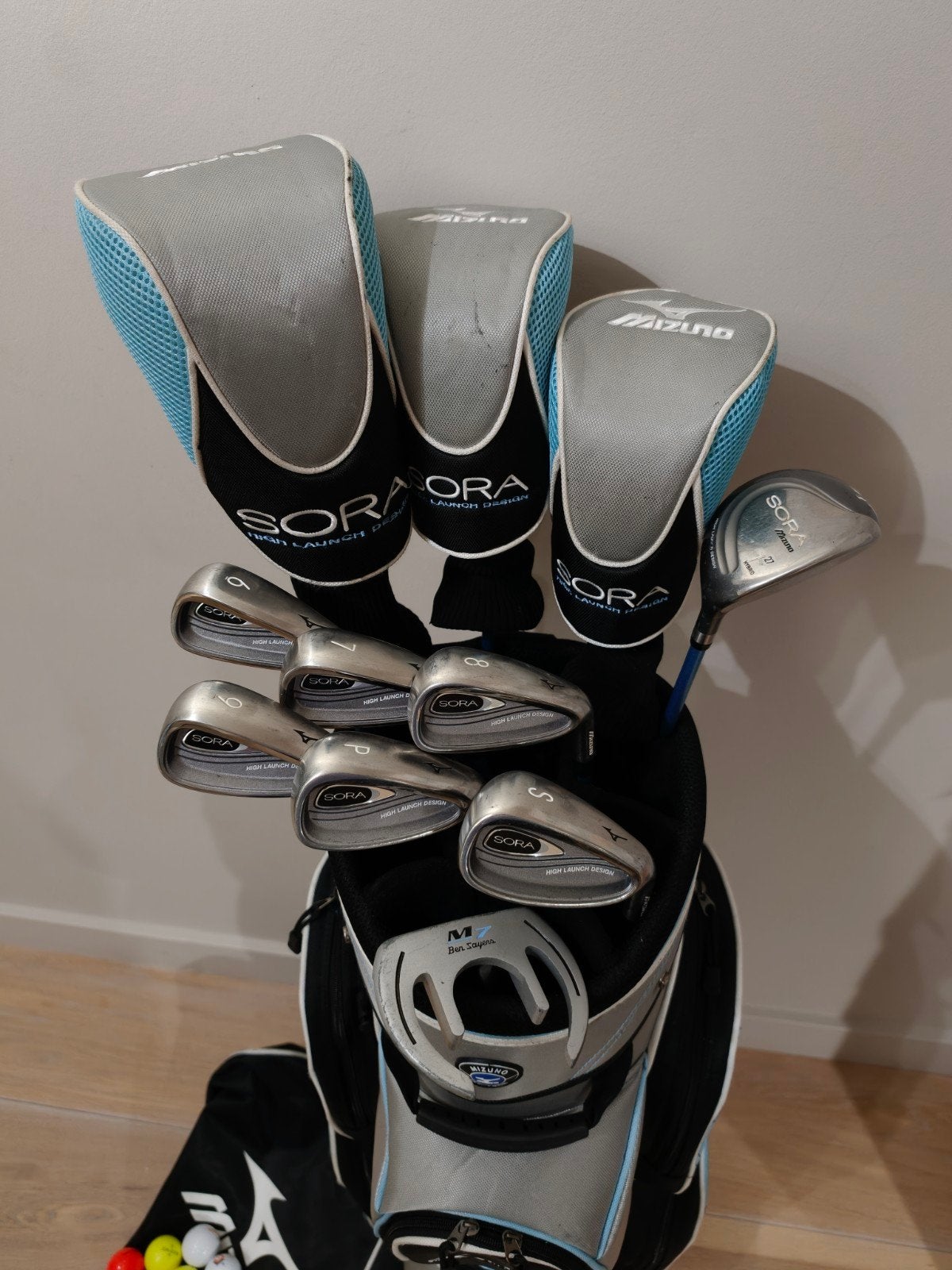 Foto 2 van Complete Luxe golfset dames Mizuno / als NIEUW + golftas