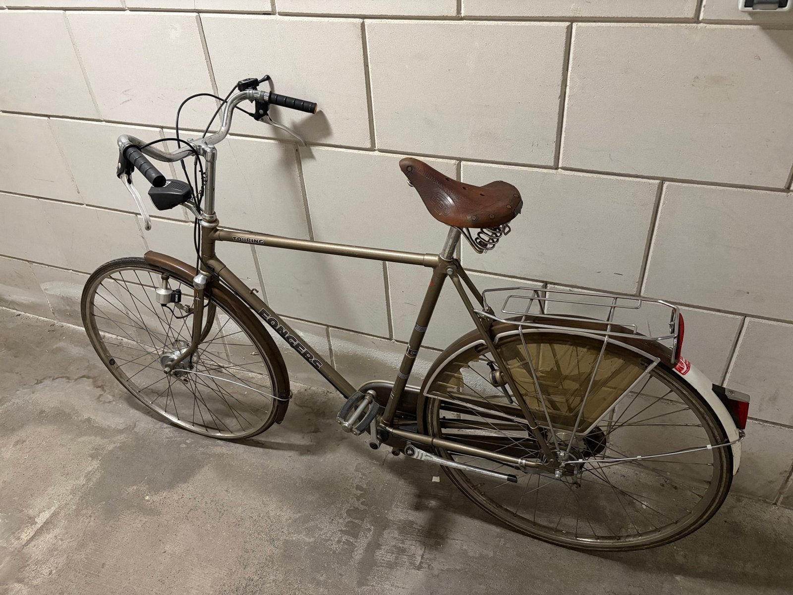 Klassieke Fongers fiets met Brooks zadel, Gebruikt, Versnellingen, 53 tot 57 cm, Ophalen