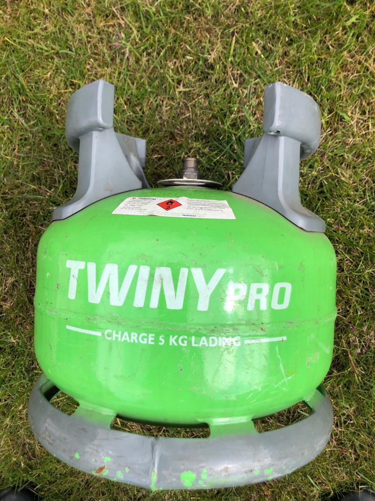 Primagaz Twiny Propaan Gasfles 5kg Lichtgewicht, Ophalen of Verzenden, Gebruikt