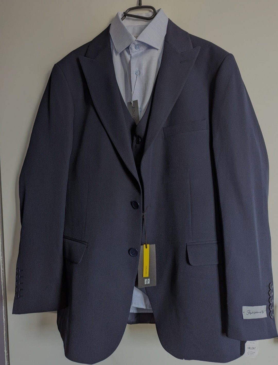 compleet costuum pak heren bruiloft maat 52 donkerblauw, Ophalen of Verzenden, Nieuw, Maat 52/54 (L), Blauw