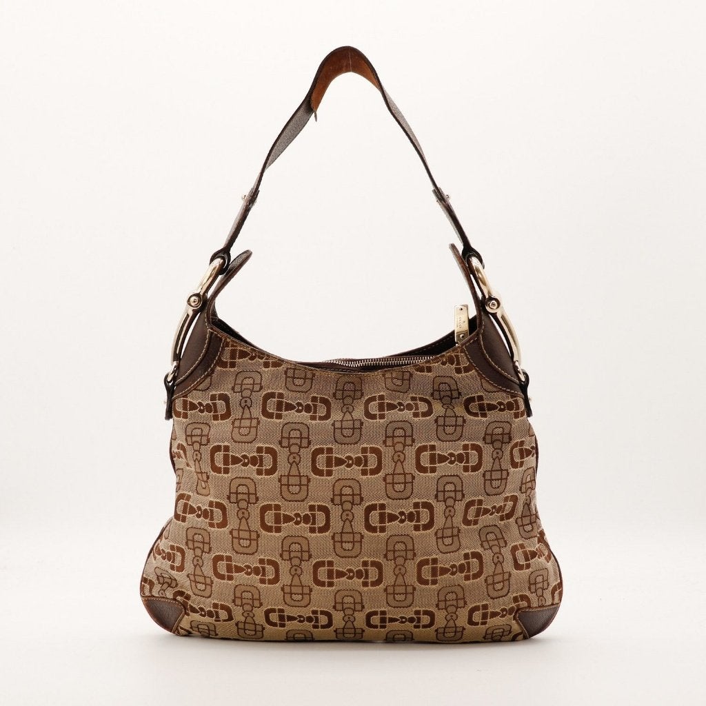 Gucci Horsebit 33x24x3 cm hobotas, Verzenden, Gebruikt, Zwart, Overige typen