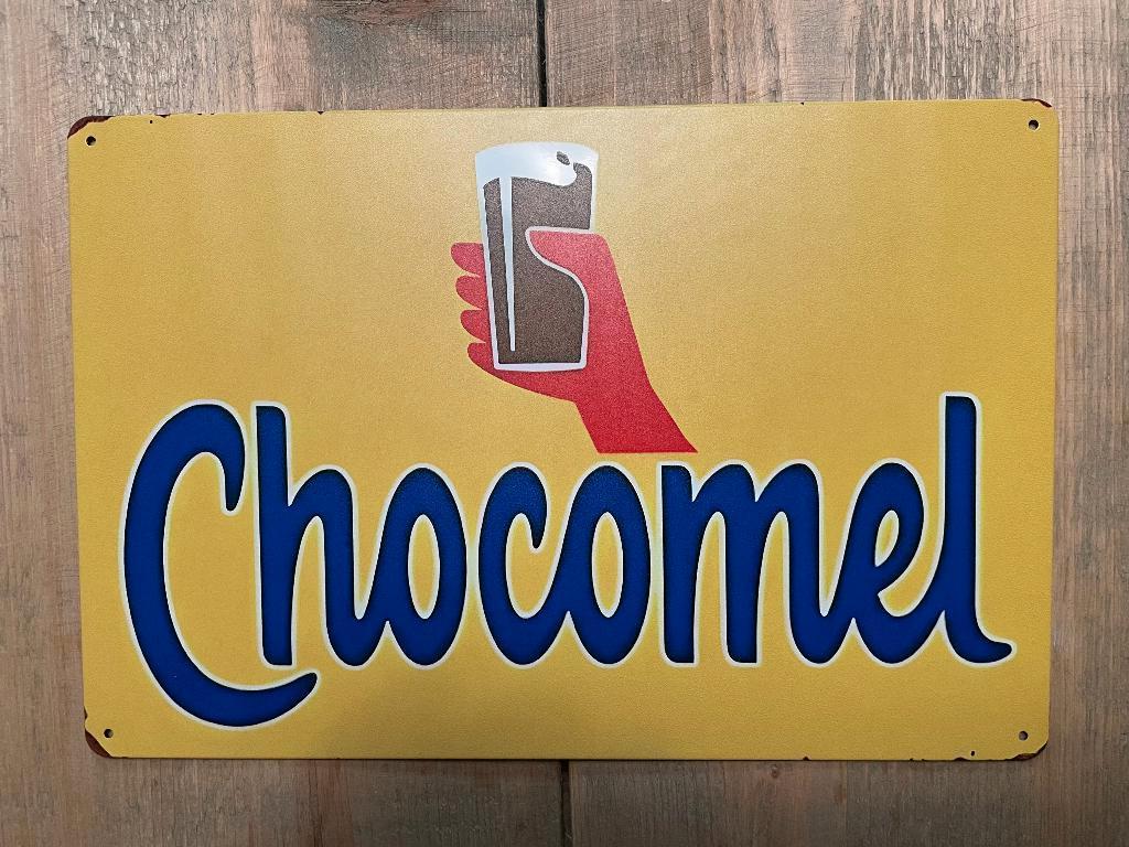 Reclamebord Chocomel 20x30, Verzamelen, Merken en Reclamevoorwerpen, Ophalen of Verzenden, Zo goed als nieuw, Reclamebord