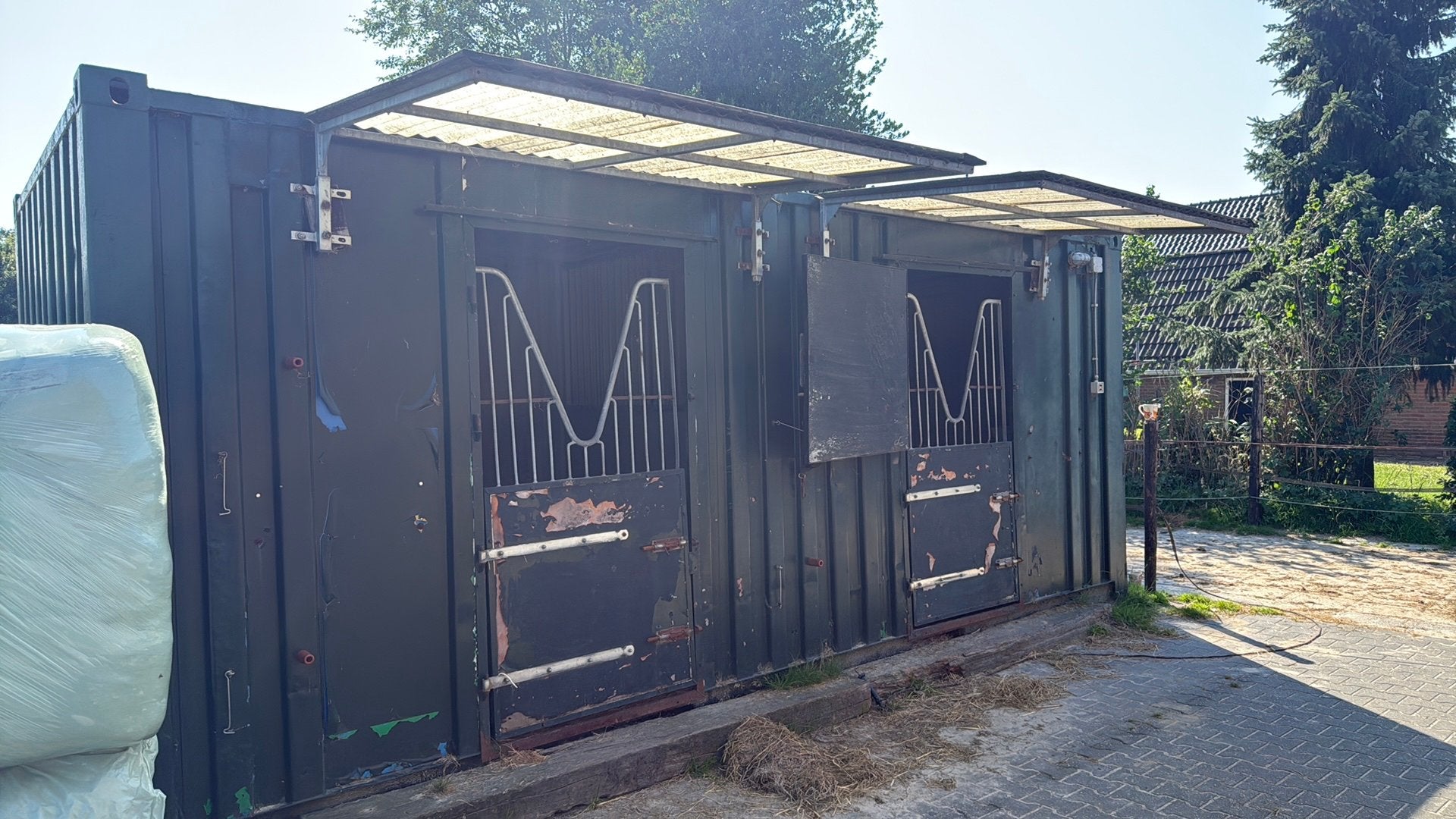 Container stal 2 paards, Ophalen of Verzenden, Zo goed als nieuw