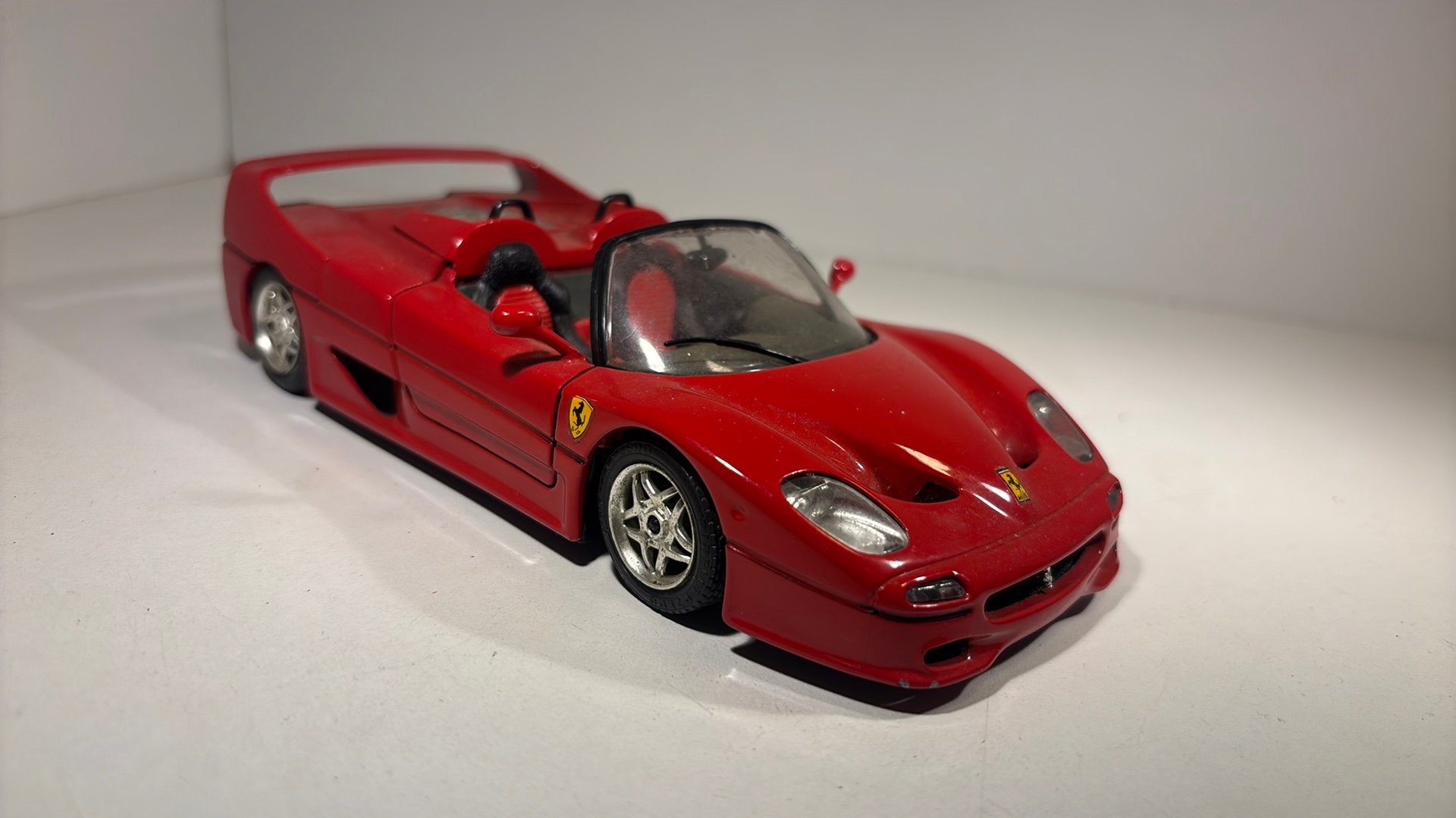 Ferrari f50 spyder 1995 Bburago 1.24, Ophalen of Verzenden, Bburago, A, A