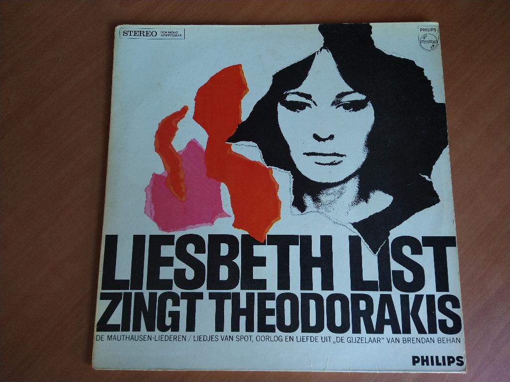 Elpee Liesbeth List zingt theodorakis., Ophalen of Verzenden, Gebruikt, Overige formaten, Levenslied of Smartlap