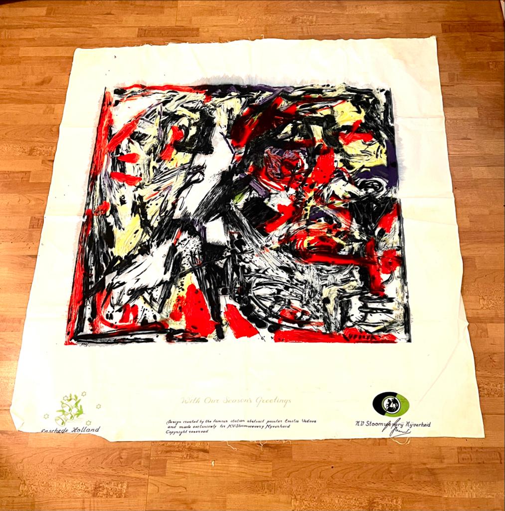 Vintage Zeefdruk Emilio Vadova - Abstract Kunstwerk Conra, Verzenden