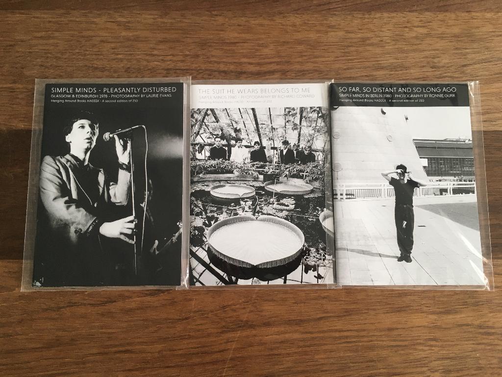 3x Fotoboekje Set Simple Minds 1978-1980 NIEUW, Ophalen of Verzenden, Nieuw in verpakking, Overige formaten