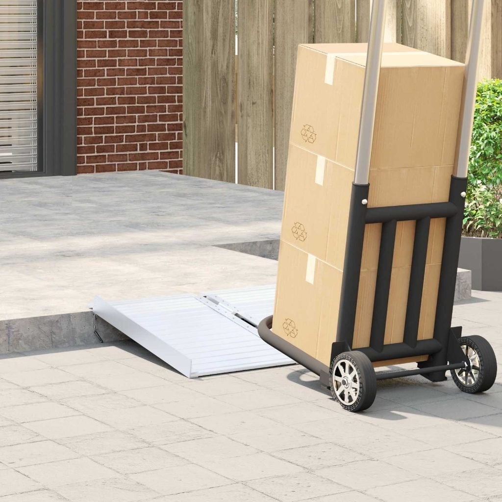 Rolstoeloprijplaat opvouwbaar 60,5 cm aluminium GRATIS BZRGD, Verzenden, Nieuw, Nvt, Nvt