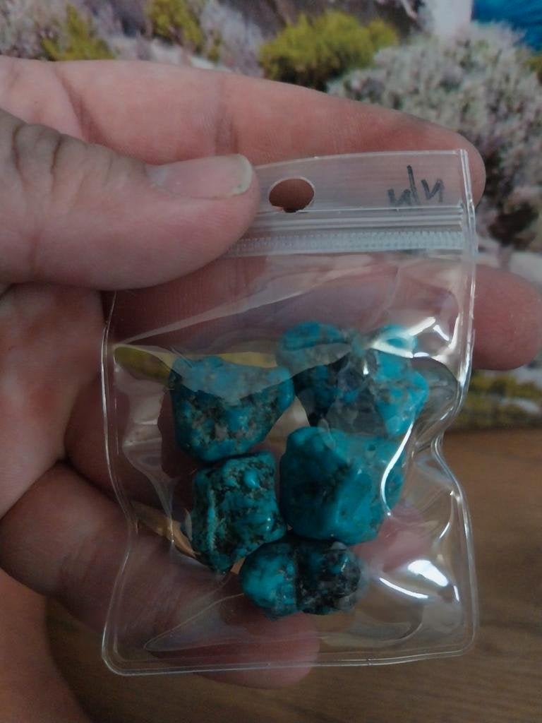 Echte turkoois nuggets uit USA, Sieraden, Tassen en Uiterlijk, Edelstenen, Ophalen of Verzenden