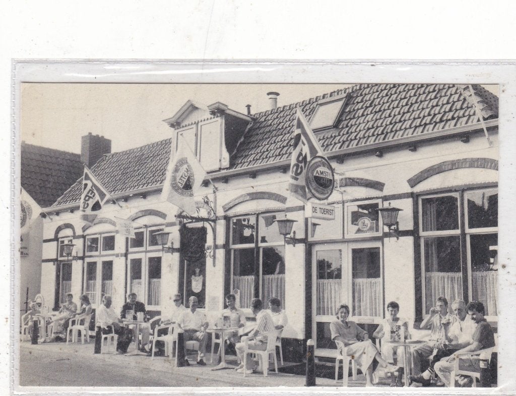 Spaarndam-Cafe Biljart De Toerist circa 1955, Ophalen of Verzenden, 1940 tot 1960, Ongelopen, Noord-Holland