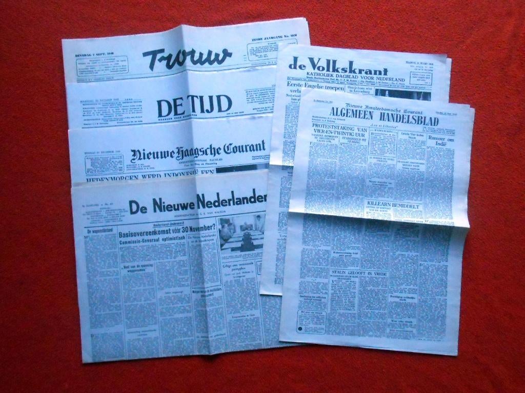 6x krant met strip (1946/1949): Pa Pinkelman, Tekko Taks,, Boeken, Meerdere stripboeken, Ophalen of Verzenden, Zo goed als nieuw