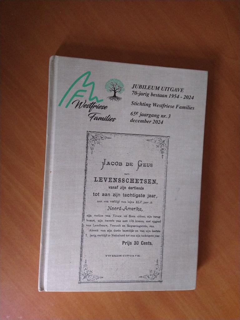 Westfriese Families 1954-2024 Jubileumuitgave, Ophalen of Verzenden, Zo goed als nieuw
